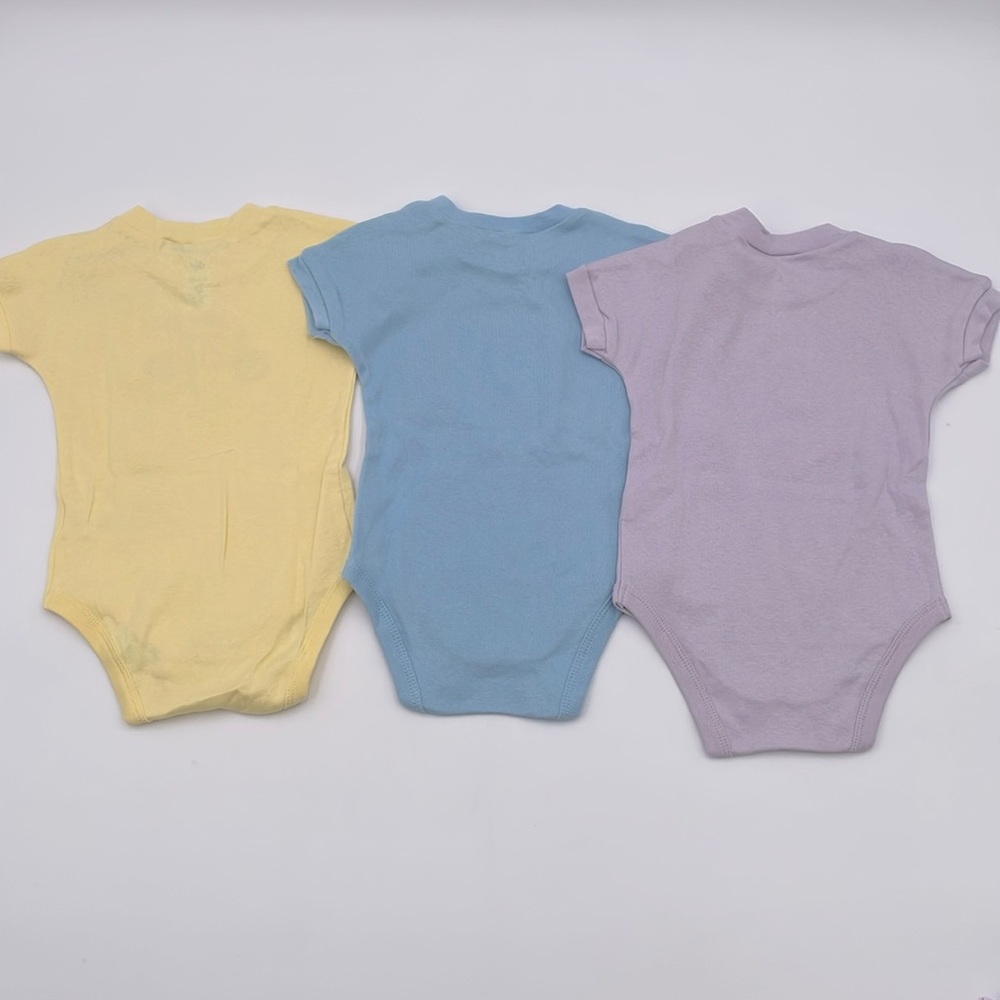 Baby Girl Eco-friendly Organic Cotton Short Sleeve Onesies - 7 outfits - 6-12M‎ - Picture 3 of 12